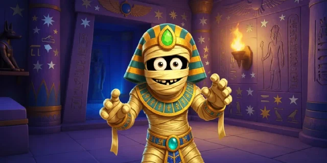 Goldene ägyptische Spielfigur